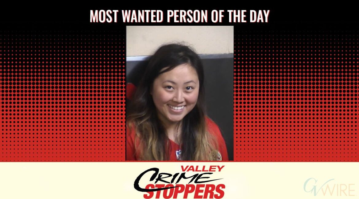 Kimberly Chouasha Yang is Valley Crime Stoppers' Most Wanted Person of the Day for May 15, 2025. (Valley Crimes Stoppers)
