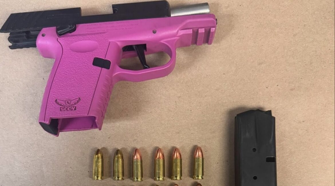 Fresno Police arrested a man on probation after finding a concealed firearm during a traffic stop near Belmont Avenue and Parkway Drive. (Fresno PD)
