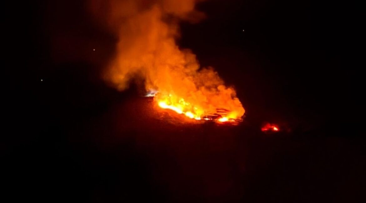 Fresno County firefighters quickly contained a one-acre wildland fire near Medford and Frazier Roads in Auberry early Friday, May 23, 2025. (CalFire)