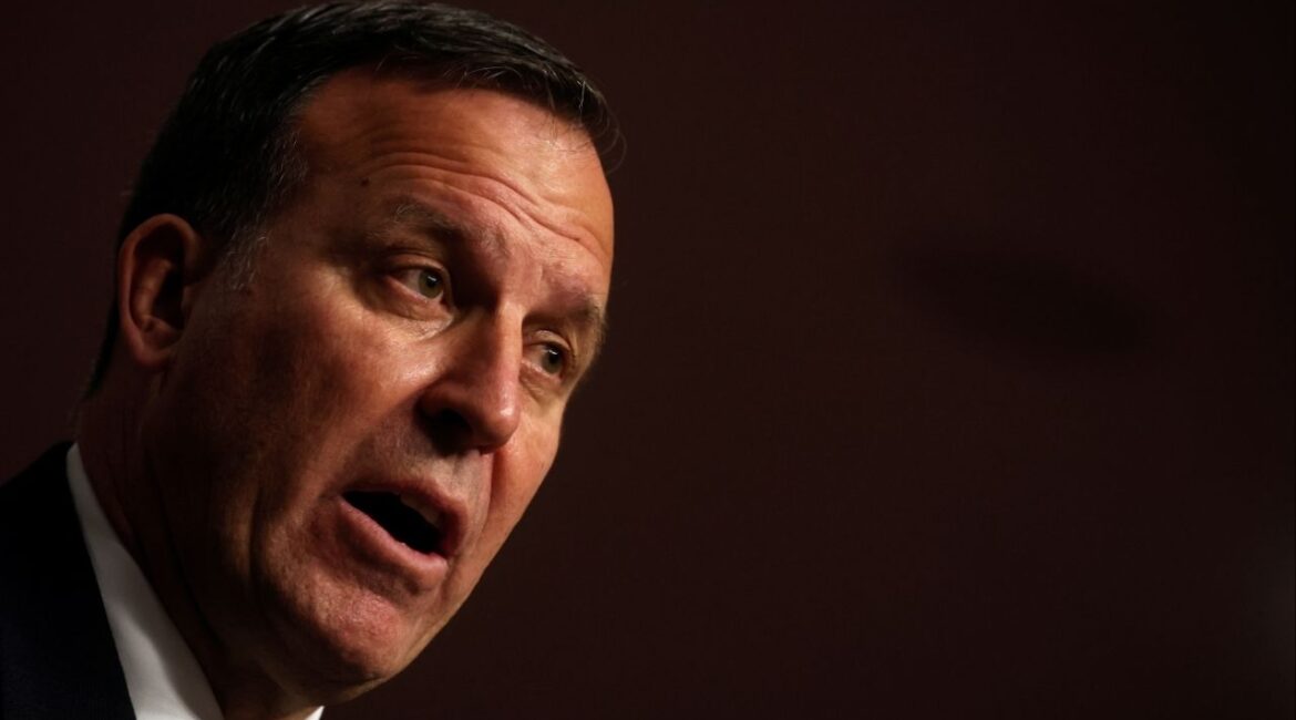 Lieutenant General Michael Kurilla testifies before the Senate Armed Services Committee on his nomination to become Commander of Central Command during a hearing on Capitol Hill in Washington, U.S., February 8, 2022. REUTERS/Brendan McDermid/File photo