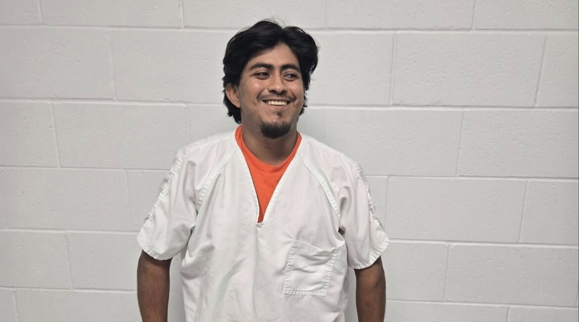 Gilberto Lopez Mendez, 23, was arrested after pistol-whipping and shooting a victim in the leg near Dinuba on , with deputies recovering a converted fully automatic firearm. (Tulare County SO)