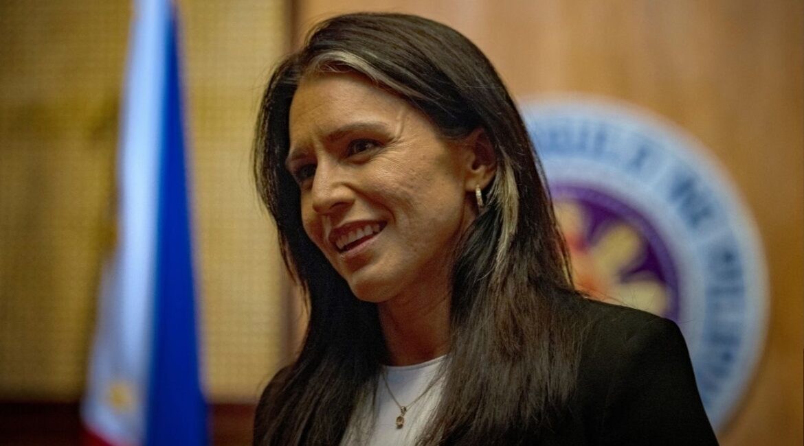 U.S. Director of National Intelligence Tulsi Gabbard departs after a closed door meeting with Philippine President Ferdinand Marcos Jr. at the Malacanang Palace, Manila, Philippines, June 2, 2025. (Reuters File)