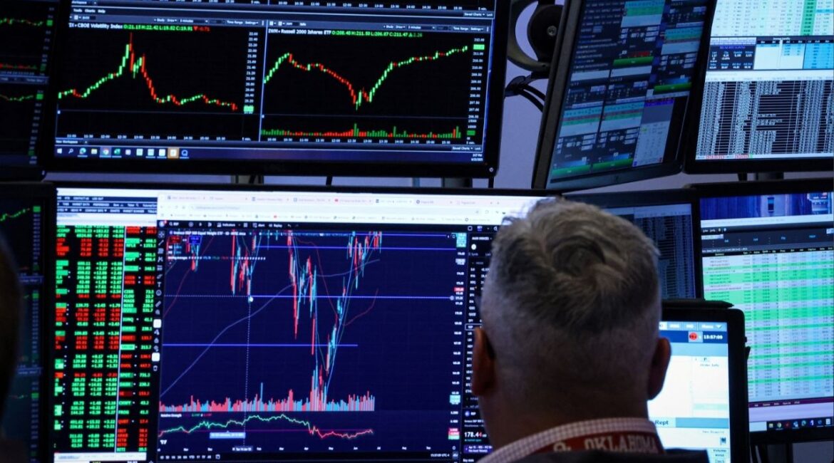 A trader works on the floor at the New York Stock Exchange (NYSE) in New York City, U.S., June 23, 2025. (Reuters File)