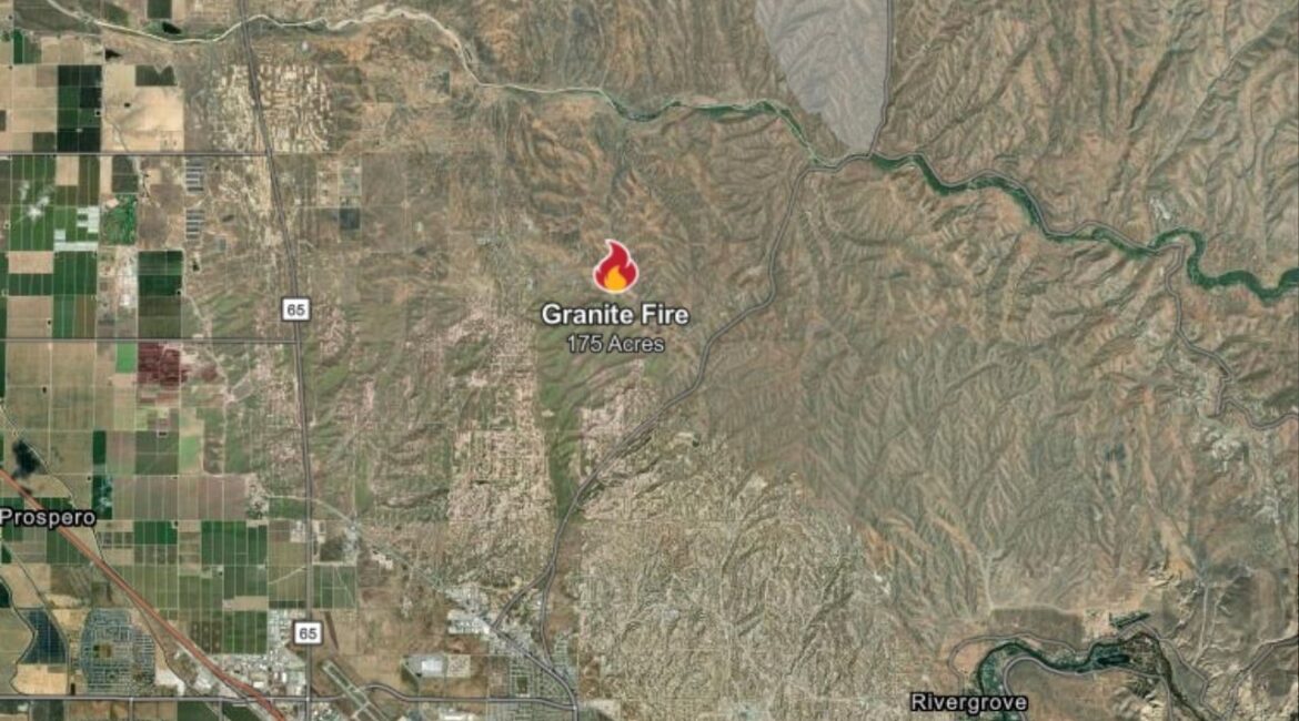 A wildfire north of Bakersfield, dubbed the Granite Fire, has burned 175 acres and is 20% contained, with no reported injuries or structural damage as of Tuesday, June 24, 2025. (CalFire)
