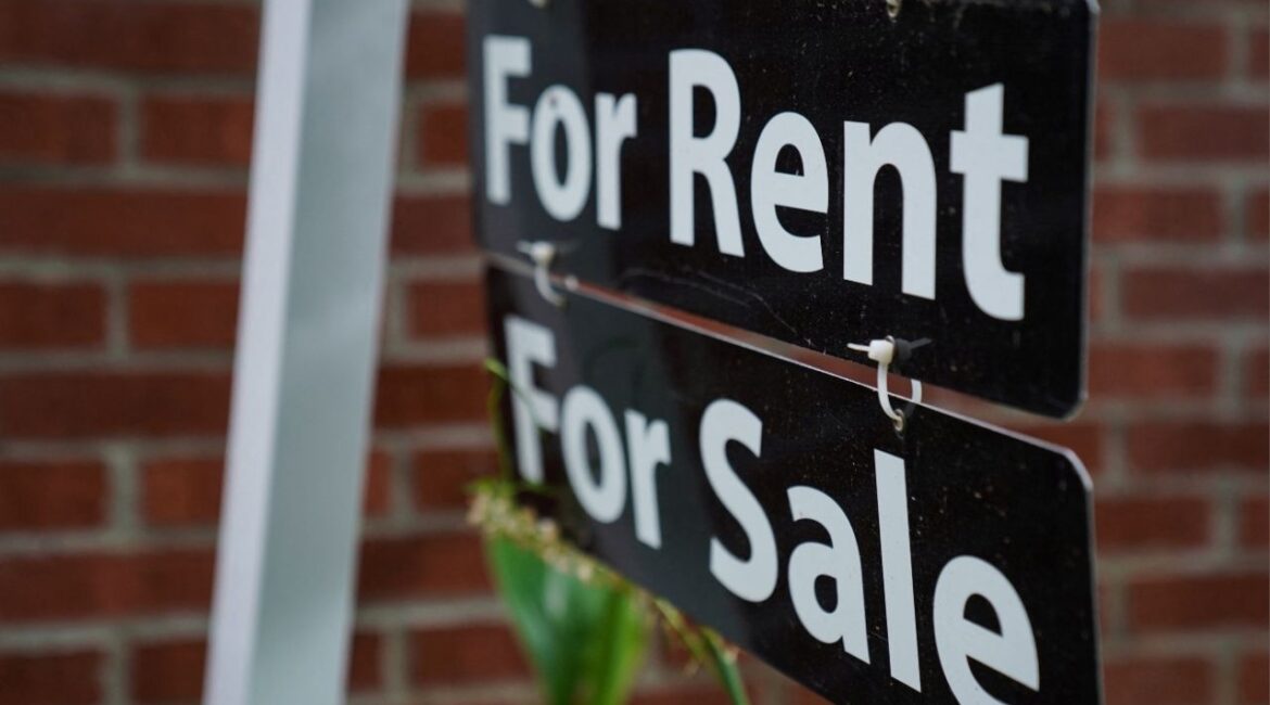 A "For Rent, For Sale" sign is seen outside of a home in Washington, U.S., July 7, 2022. (Reuters File)