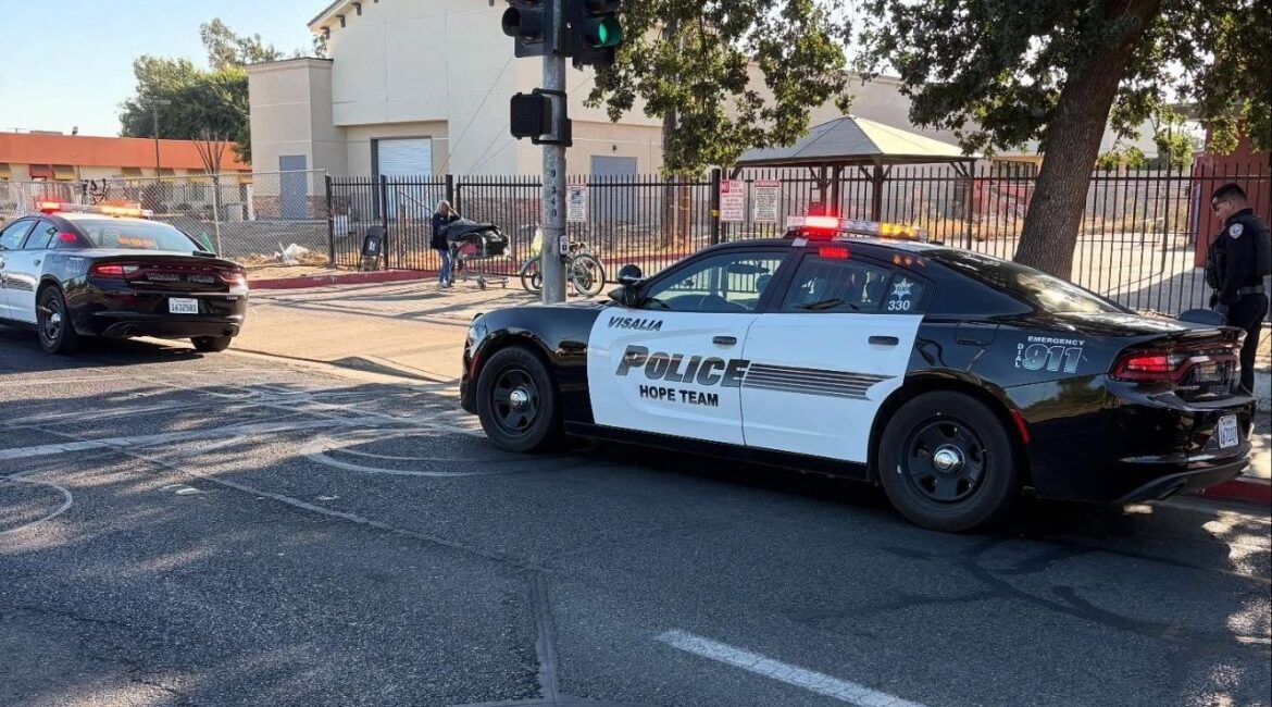 A man was shot Tuesday, July 1, 2025, morning outside the Bethlehem Center in Visalia, and police are investigating the incident. (Visalia PD)