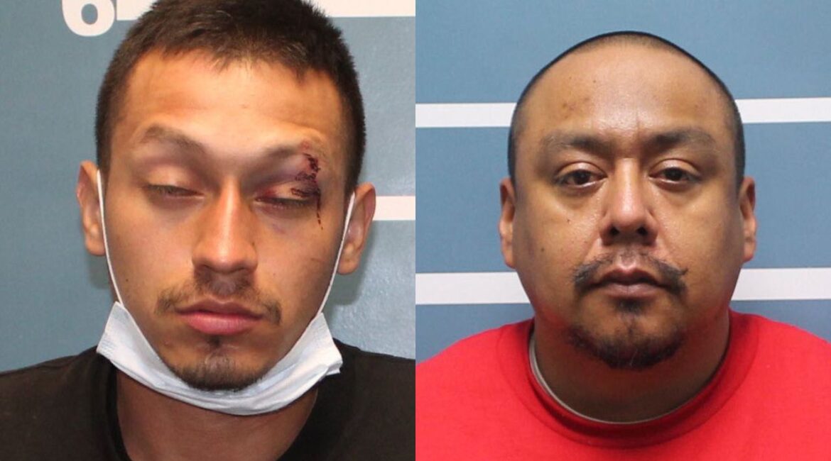 Jose Luna (left), 33, and Ralph Grajeda, 45, both of Visalia, have been sentenced for their roles in the 2020 shotgun killing of Robert Soto at a local motel. (Tulare County DA)