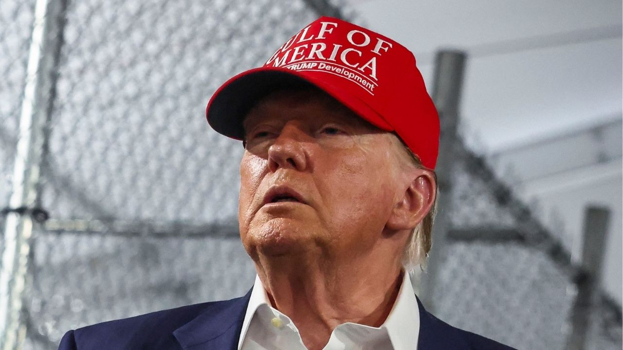 U.S. President Donald Trump visits a temporary migrant detention center informally known as "Alligator Alcatraz" in Ochopee, Florida, U.S., July 1, 2025. (Reuters File)