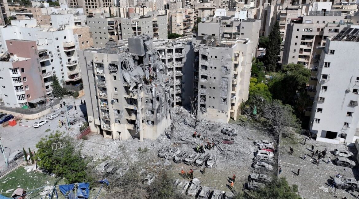 A drone view shows an impacted residential site, following an early morning missile attack from Iran on Israel, in Be'er Sheva, Israel June 24, 2025. (Reuters File)