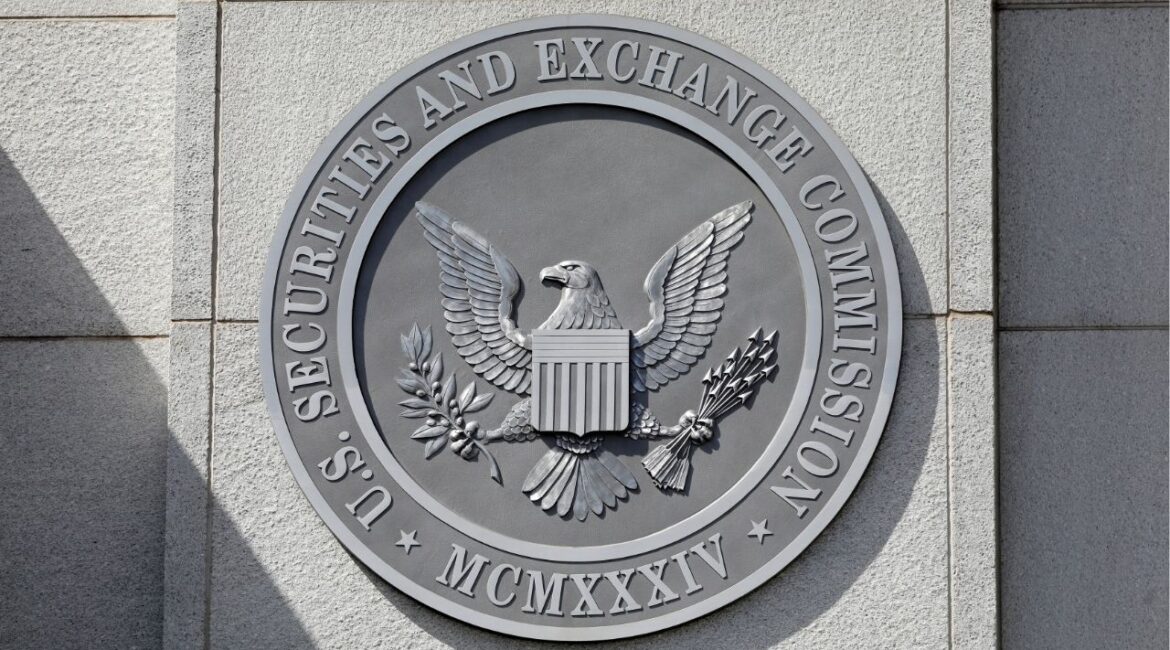 The seal of the U.S. Securities and Exchange Commission (SEC) is seen at their headquarters in Washington, D.C., U.S., May 12, 2021. (Reuters File)