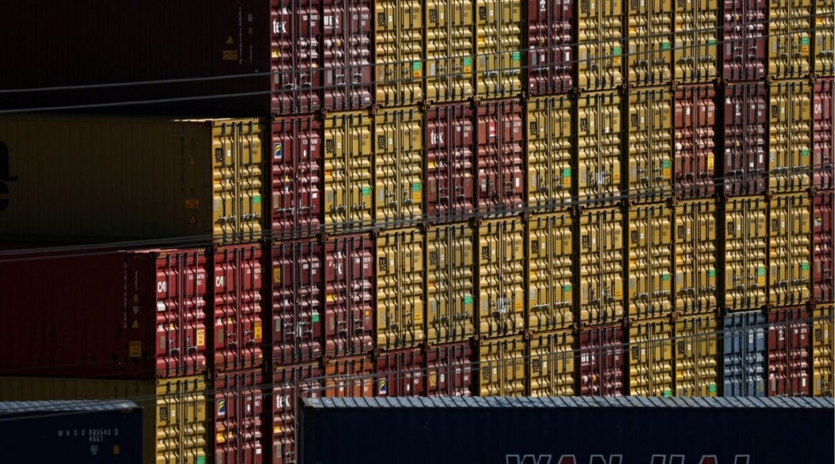 Containers sit at the Port of Los Angeles, in San Pedro, California, U.S., July 8, 2025. (Reuters File)