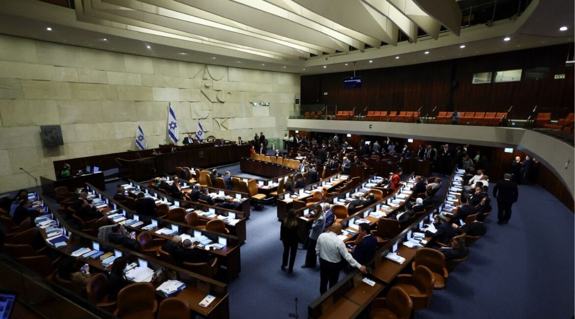 Members of Knesset, Israel's parliament, attend a meeting in Jerusalem, March 27, 2023. (Reuters File)