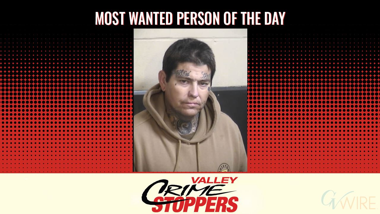 Ryan Joseph Enos is Valley Crime Stoppers' Most Wanted Person of the Day for July 16, 2025. (Valley Crimes Stoppers)