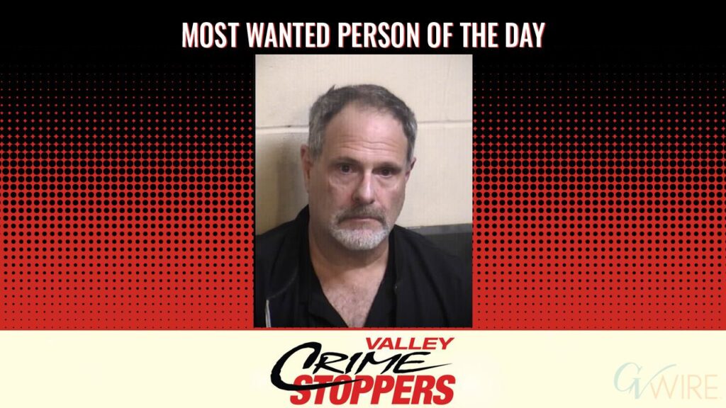 Christopher Michael Asher is Valley Crime Stoppers' Most Wanted Person of the Day for July 17, 2025. (Valley Crimes Stoppers)