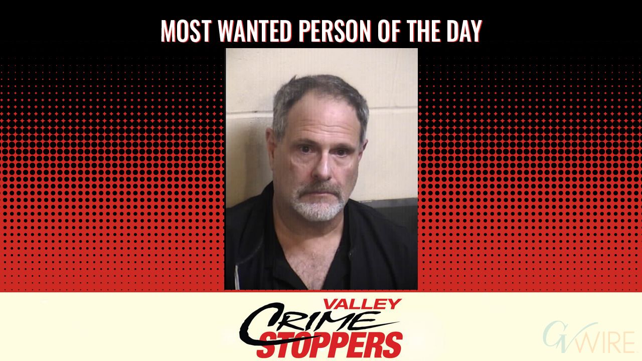 Christopher Michael Asher is Valley Crime Stoppers' Most Wanted Person of the Day for July 17, 2025. (Valley Crimes Stoppers)