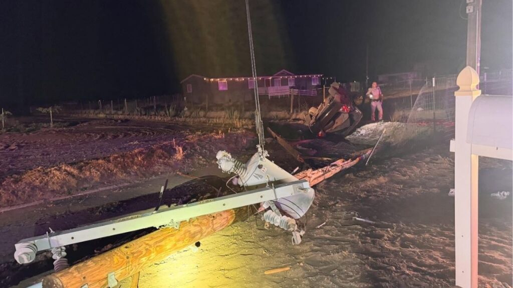 A 19-year-old Madera man was arrested for felony DUI after a high-speed crash Sunday, July 21, 2025, night that killed his 20-year-old passenger, according to the California Highway Patrol. (CHP)