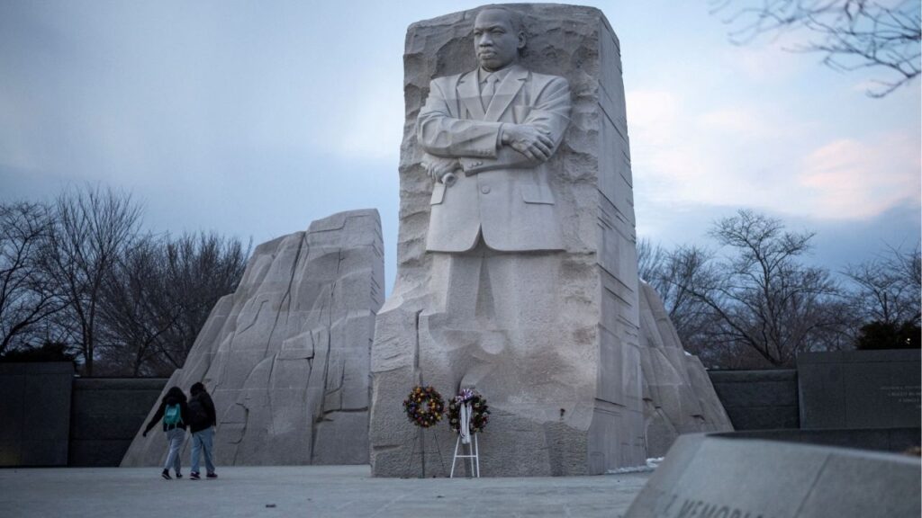 People walk by the Martin Luther King, Jr. Memorial, ahead of the presidential inauguration of U.S. President-elect Donald Trump, in Washington, U.S., January 16, 2025. (Reuters File)