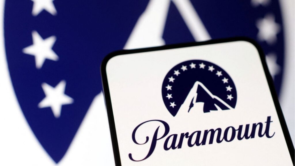Paramount Global logo is seen in this illustration taken December 17, 2024. REUTERS/Dado Ruvic/Illustration