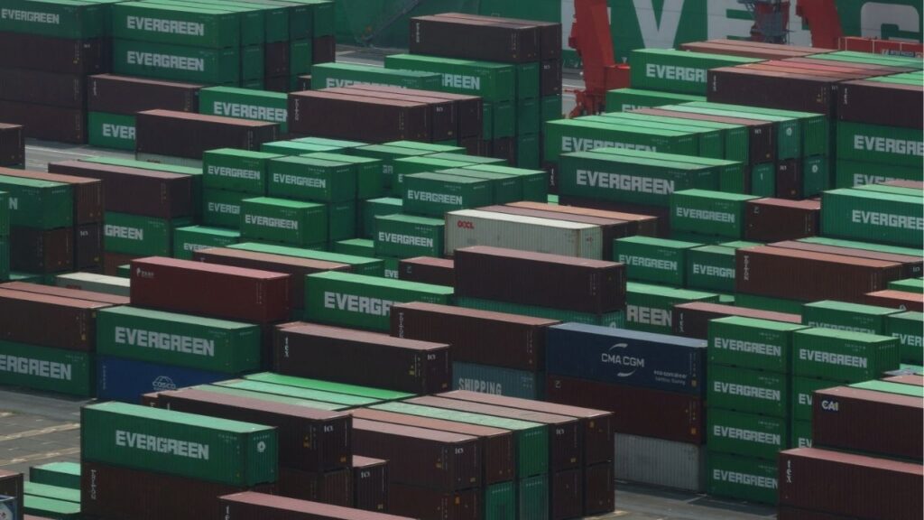 Containers are pictured at an industrial port in Tokyo, Japan, July 2, 2025. (Reuters File)