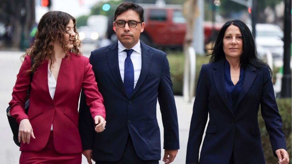 Dr. Salvador Plasencia makes his way to federal court where he is expected to plead guilty to four counts of distributing ketamine to actor Matthew Perry before his death, in Los Angeles, California, U.S. July 23, 2025. REUTERS/David Swanson