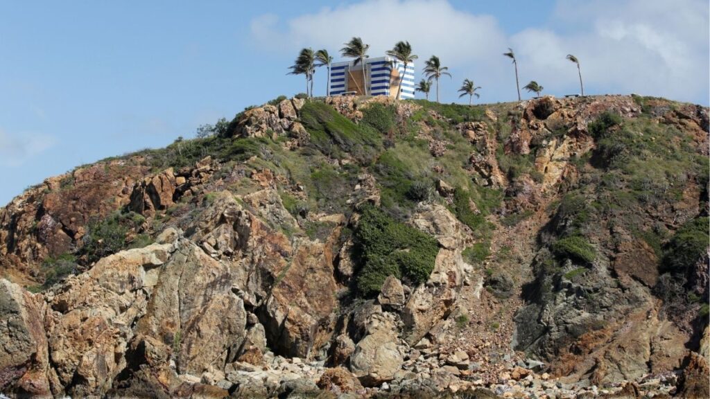 A building is seen at Little St. James Island, one of the properties of financier Jeffrey Epstein, near Charlotte Amalie, U.S. Virgin Islands August 17, 2019. (Reuters File)