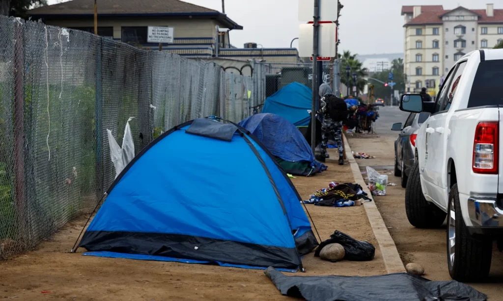 San Diego Homeless Encampment