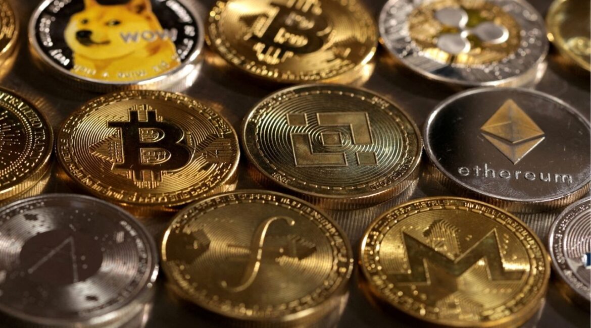 Representations of cryptocurrencies are seen in this illustration created on August 10, 2022. (Reuters File)