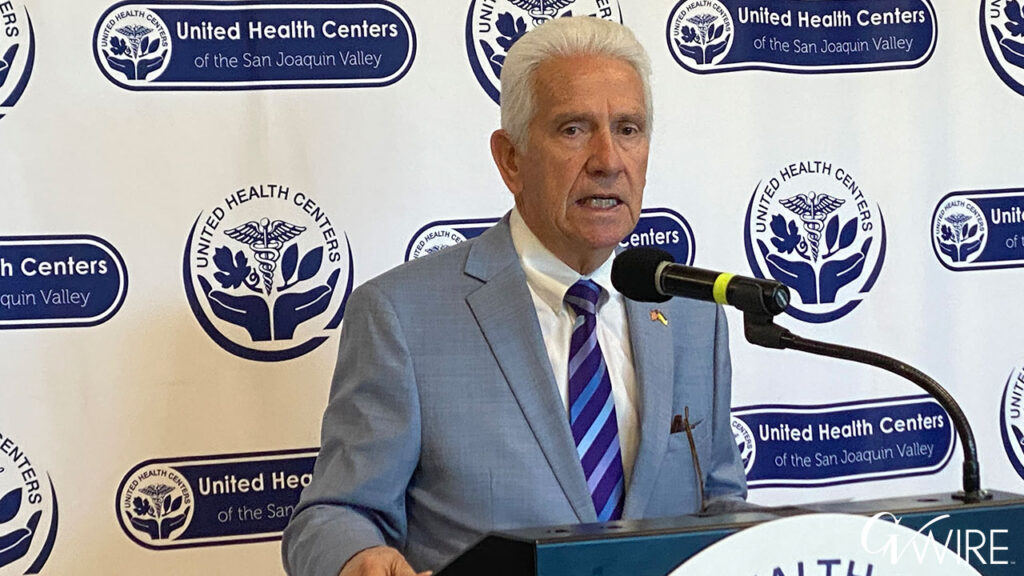 Congressmember Jim Costa defends Medicaid / Medi-Cal, and responds to GOP criticism at a Fresno news conference on July 30, 2025