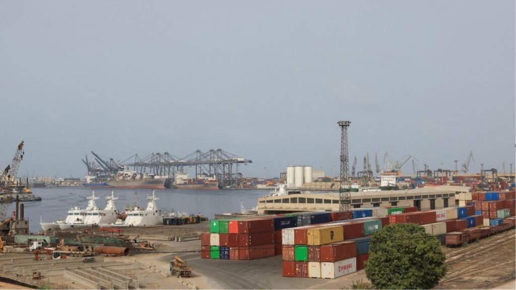 Shipping containers are seen at the Karachi port in Karachi, Pakistan, June 10, 2025. (Reuters File)