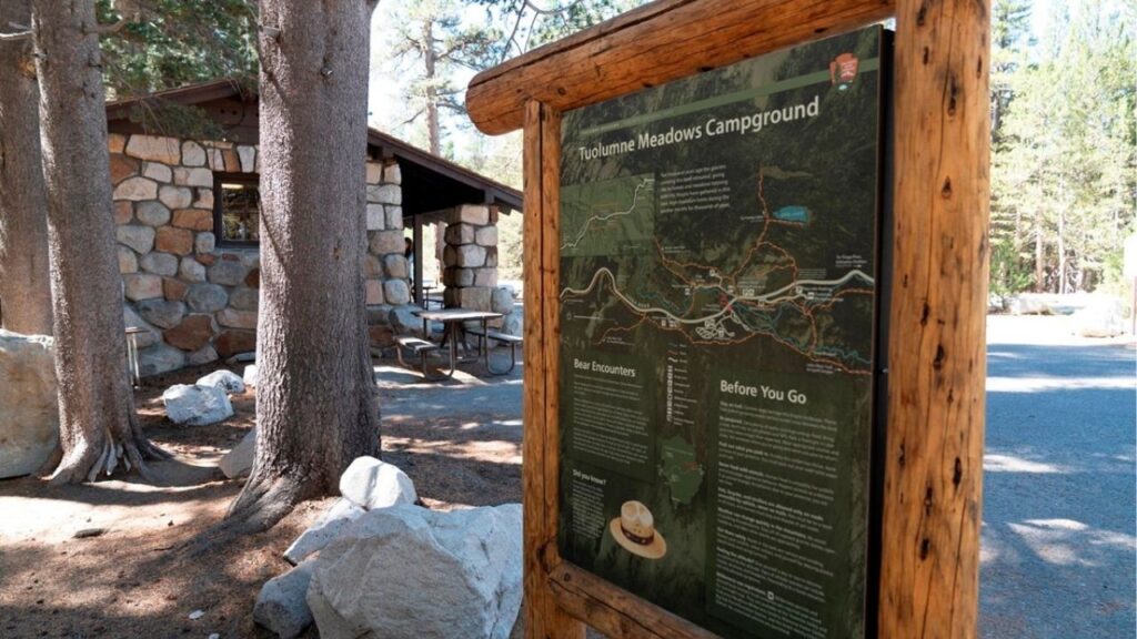 The Tuolumne Meadows Campground bulletin board. (NPS)