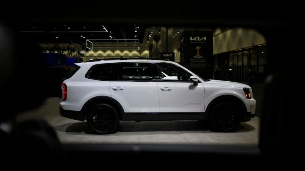 2025 Kia Telluride is displayed during the Los Angeles Auto Show, in Los Angeles, California, U.S., November 21, 2024. (Reuters File)