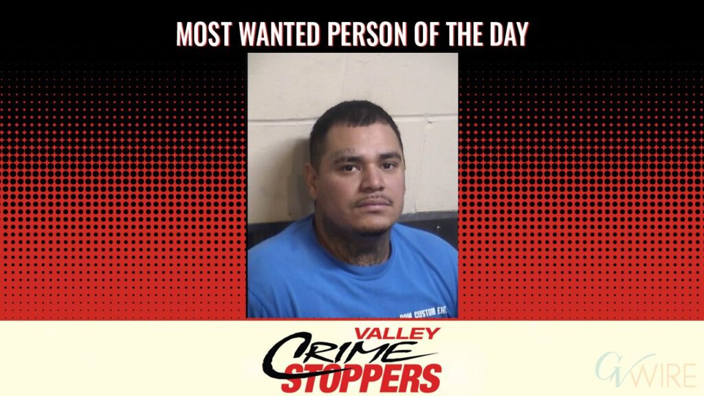 Jesus Eduardo Cardenas is Valley Crime Stoppers' Most Wanted Person of the Day for August 4, 2025. (Valley Crimes Stoppers)