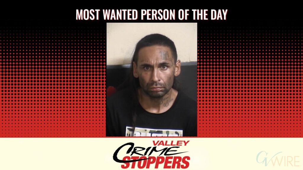 Michael Angelo Chavez is Valley Crime Stoppers' Most Wanted Person of the Day for August 5, 2025. (Valley Crimes Stoppers)