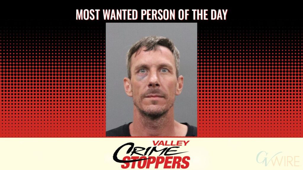 Philip James Medlock is Valley Crime Stoppers' Most Wanted Person of the Day for August 6, 2025. (Valley Crimes Stoppers)