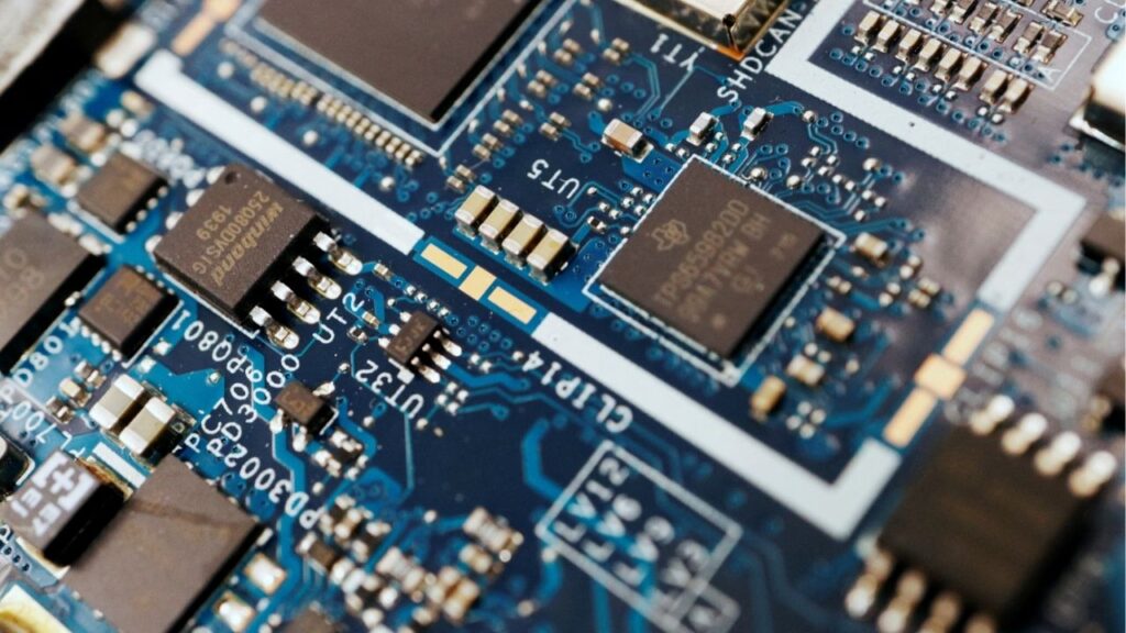Semiconductor chips are seen on a circuit board of a computer in this illustration picture taken February 25, 2022. (Reuters File)