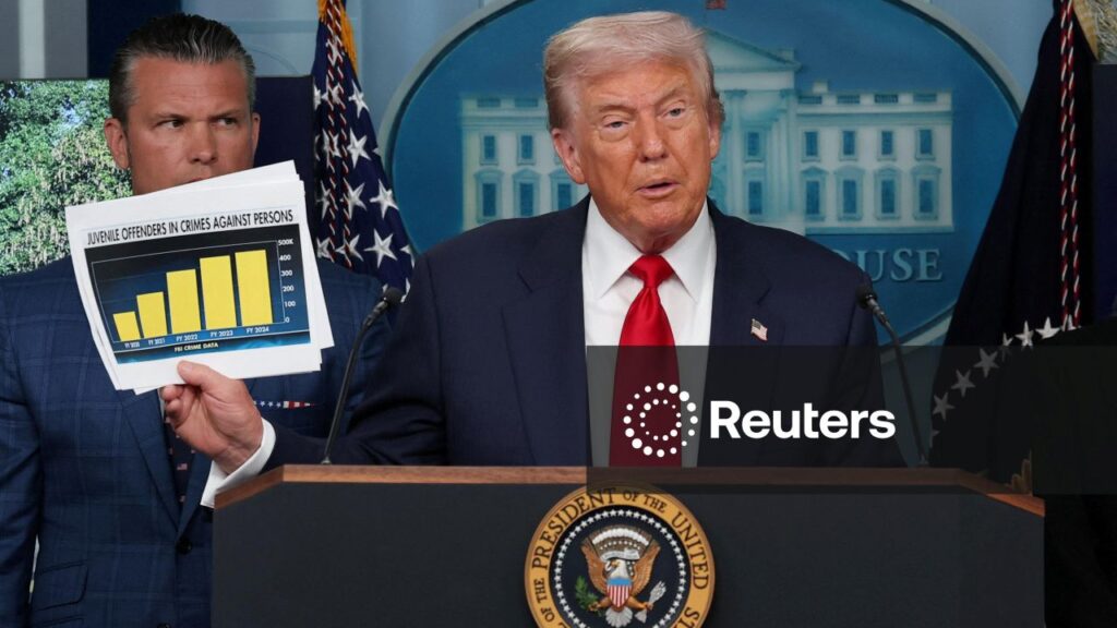 Trump at DC News Conference on Crime