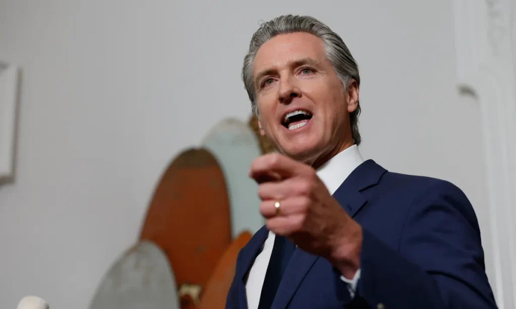 Gov. Newsom at News Conference With Texas Democrats