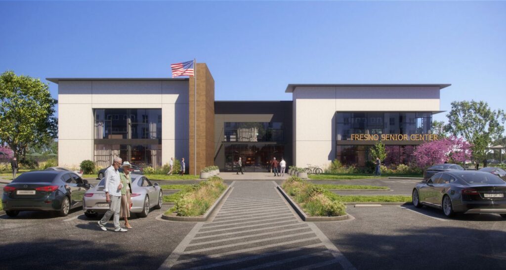 Architect's Rendering of the future Fresno Senior Center