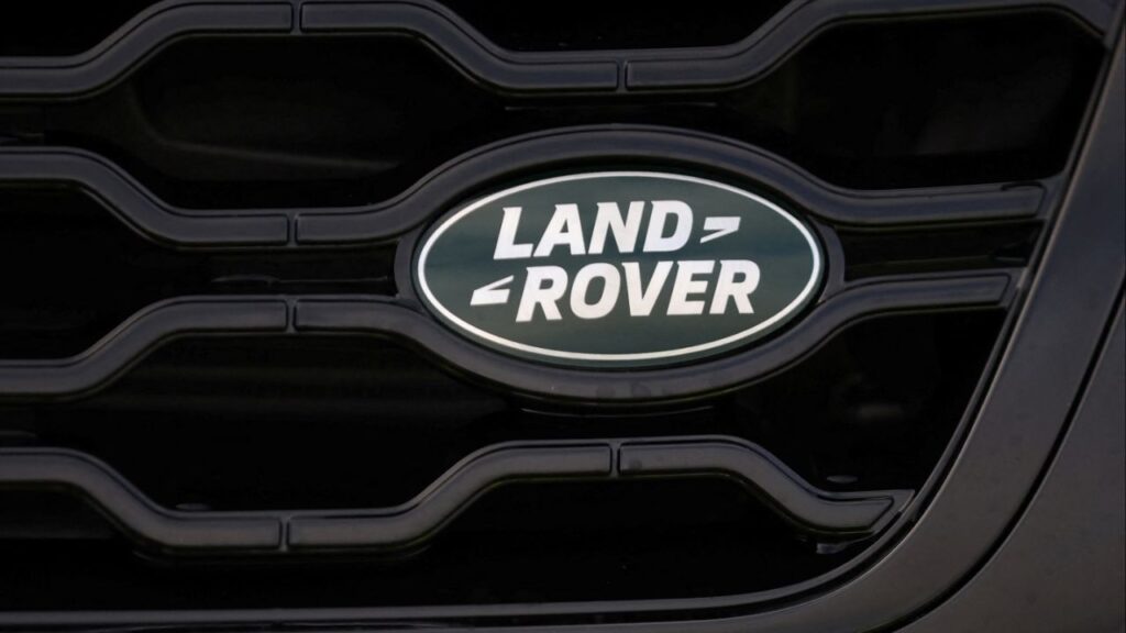 A company logo is seen on the front of a newly finished vehicle outside Jaguar Land Rover's Halewood factory in Liverpool, Britain, December 6, 2022. (Reuters File)