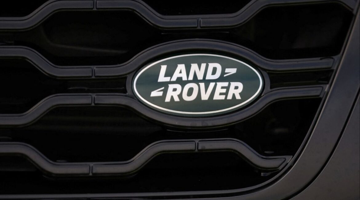 A company logo is seen on the front of a newly finished vehicle outside Jaguar Land Rover's Halewood factory in Liverpool, Britain, December 6, 2022. (Reuters File)
