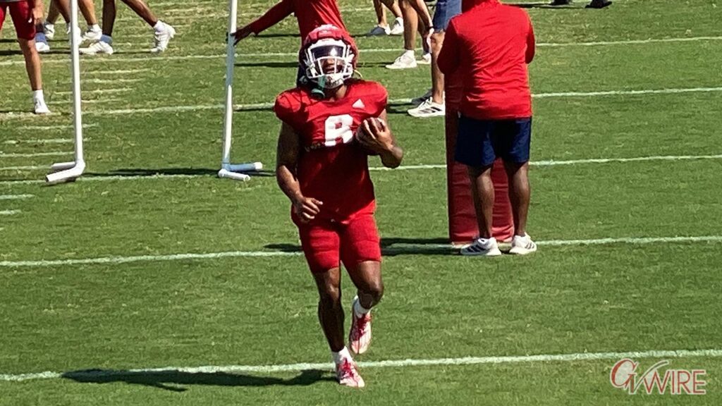 Bryson Donelson, #6, will be the Bulldogs top running back starting the season