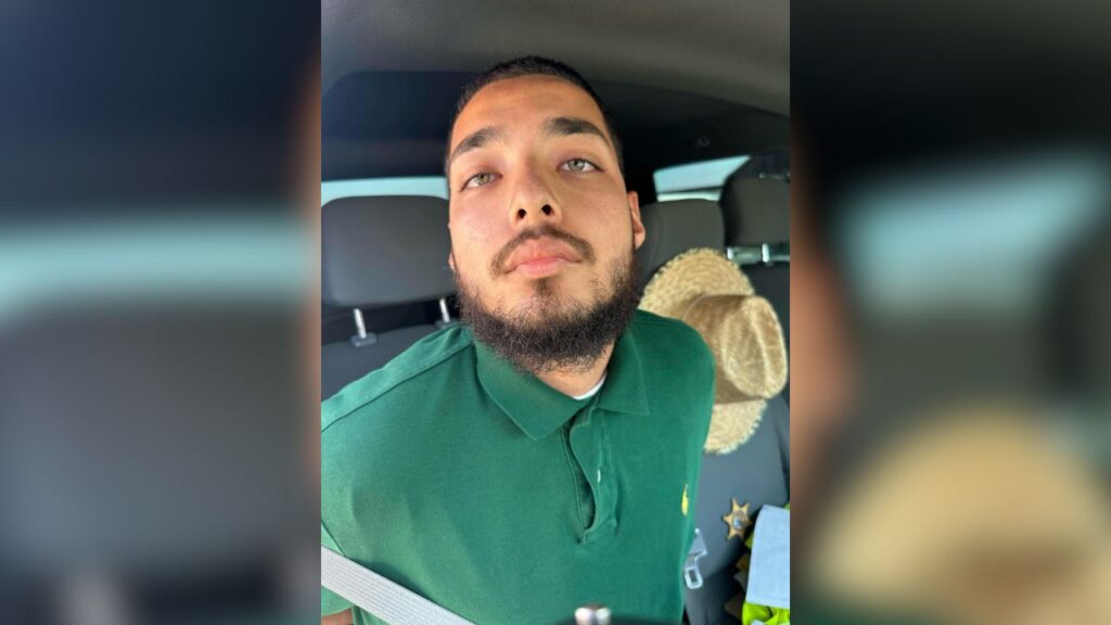 Daniel Guzman, 20, of Lindsay was arrested on Tuesday, August 12, 2025, for having sex with a minor, the Kings County Sheriff's Office announced. (Kings County SO)
