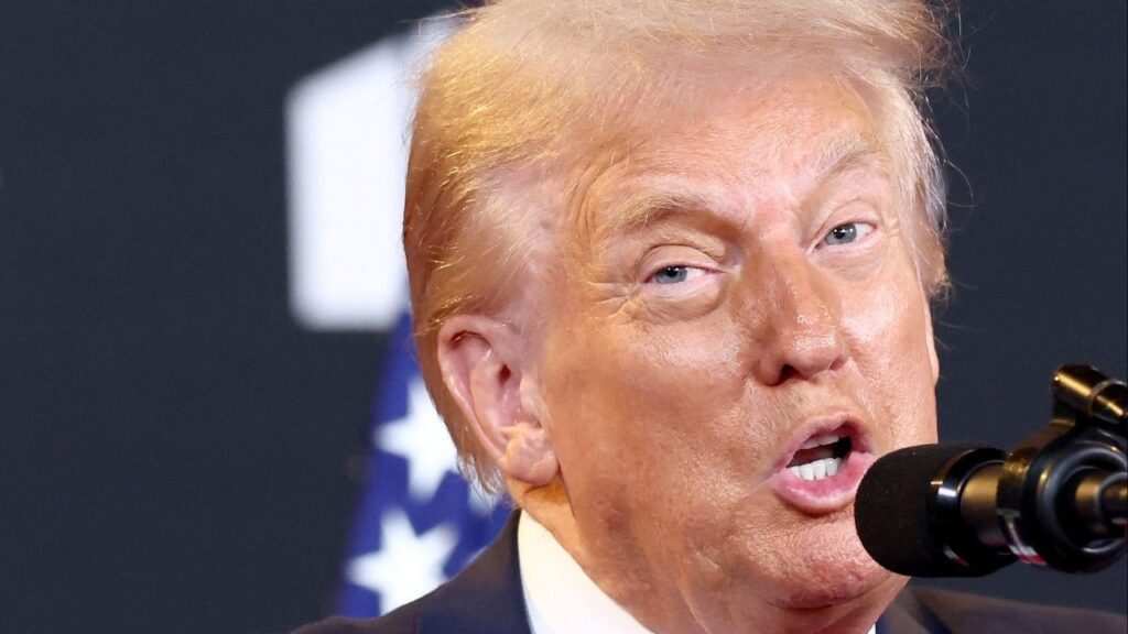 President Donald Trump speaks during a visit to the Kennedy Center in Washington, D.C., U.S., August 13, 2025. (Reuters/Kevin Lamarque)