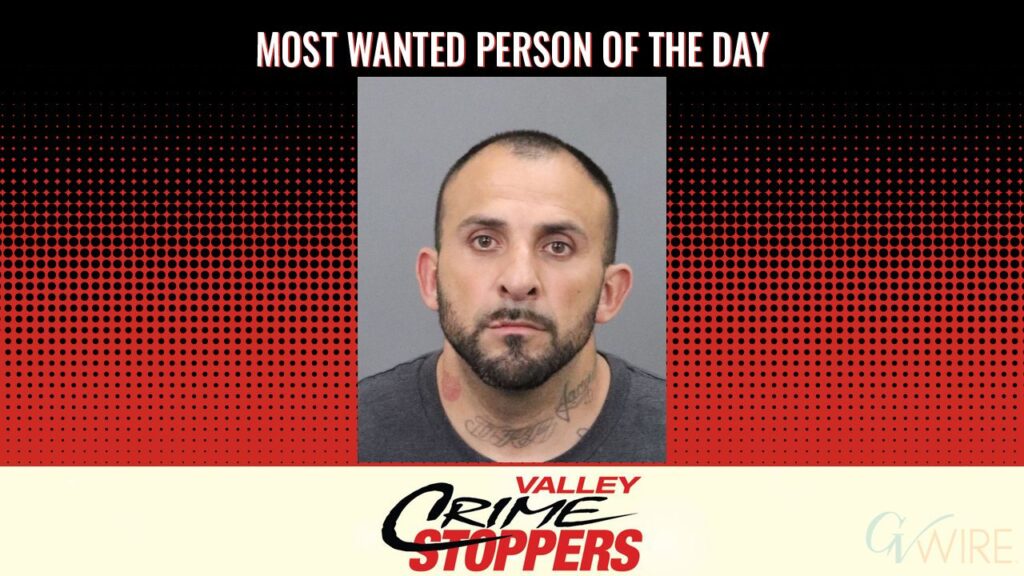 David Raymond Garcia is Valley Crime Stoppers' Most Wanted Person of the Day for August 14, 2025. (Valley Crimes Stoppers)