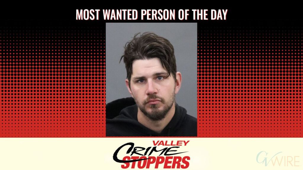 Carson Anderson Rinehart is Valley Crime Stoppers' Most Wanted Person of the Day for August 15, 2025. (Valley Crimes Stoppers)