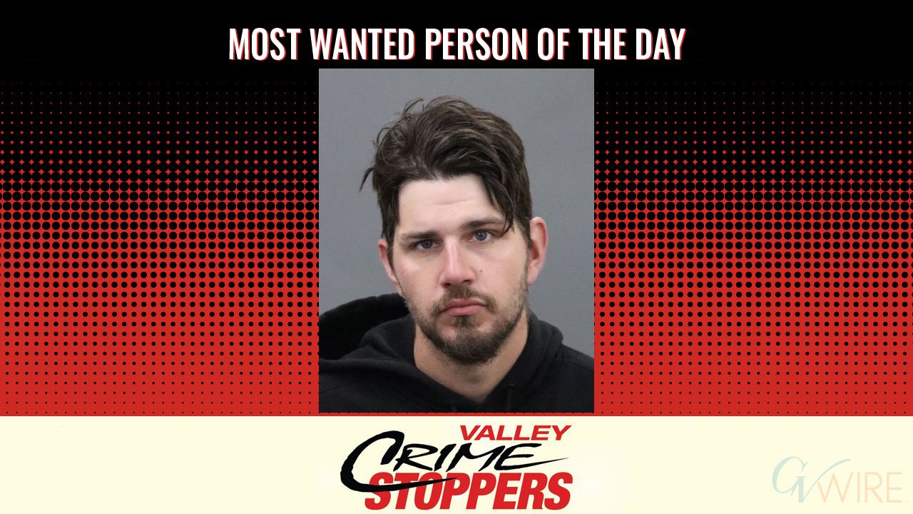Carson Anderson Rinehart is Valley Crime Stoppers' Most Wanted Person of the Day for August 15, 2025. (Valley Crimes Stoppers)