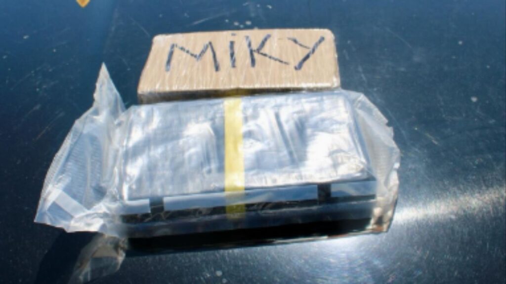 CHP officers seized five pounds of cocaine during a Fresno County traffic stop, and the driver was booked on multiple drug charges and an outstanding out-of-state warrant on Wednesday, August 13, 2025. (CHP)
