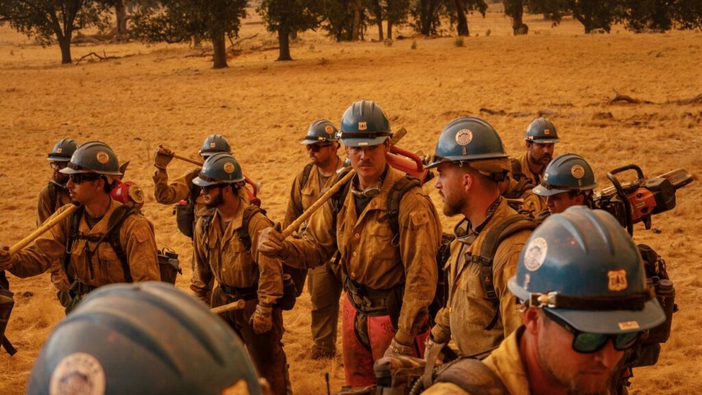 US Forest Service firefighters in San Luis Obispo California