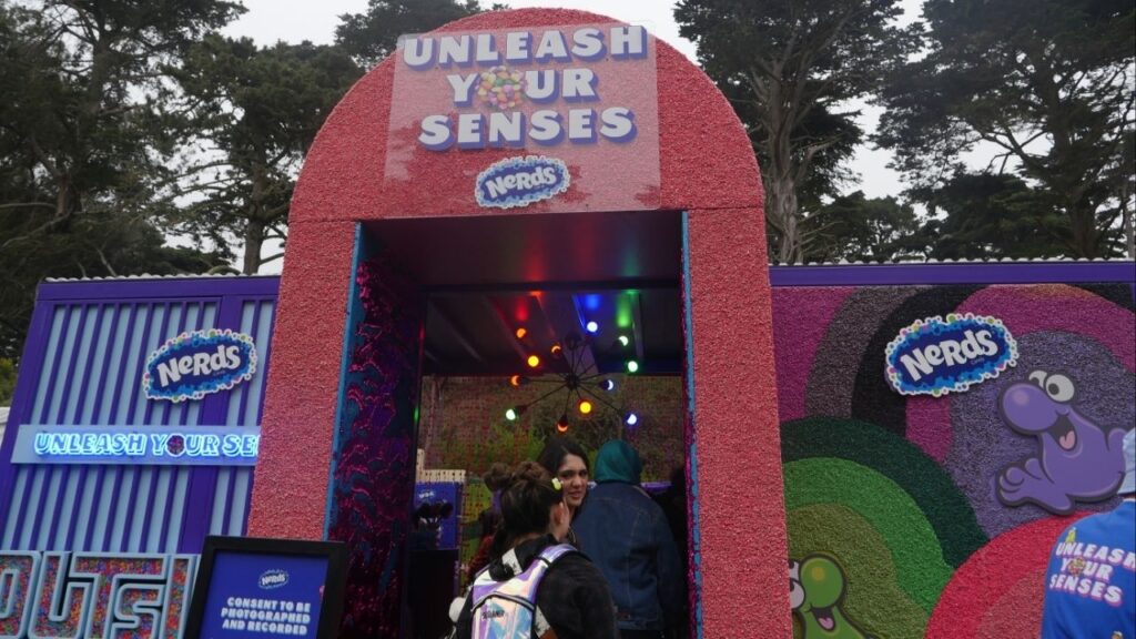 Participants were able to enter the Nerds booth at Outside Lands. (GV Wire)