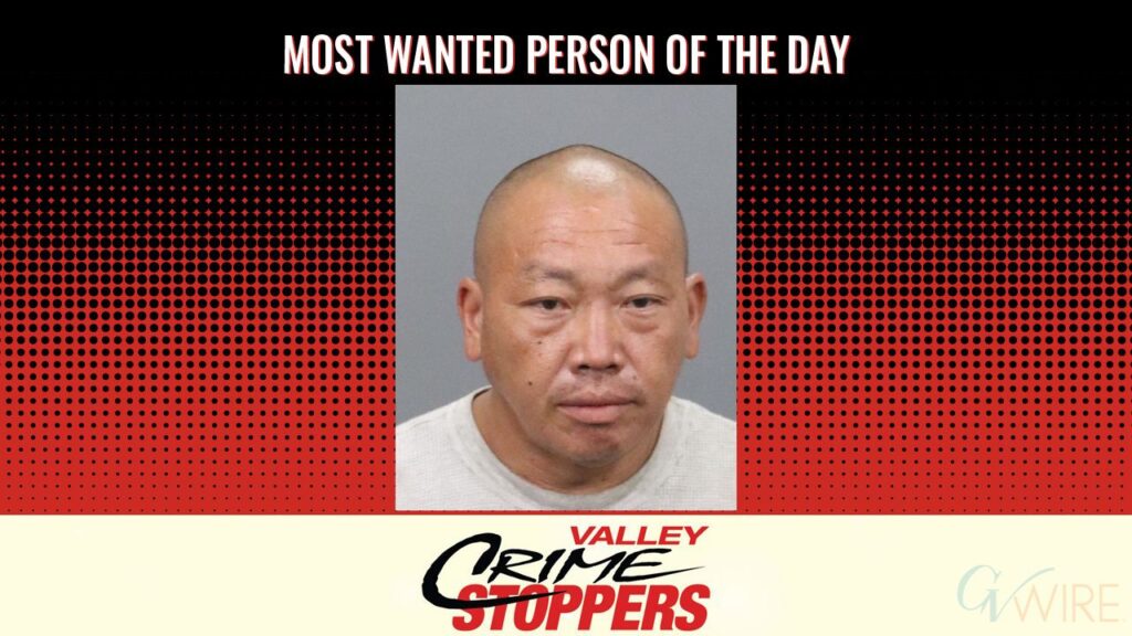 Kou Fang is Valley Crime Stoppers' Most Wanted Person of the Day for August 19, 2025. (Valley Crimes Stoppers)